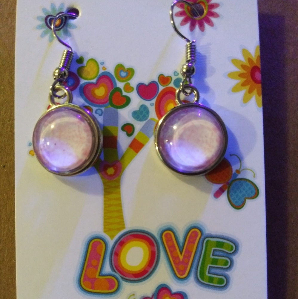 Handmade cabochon earrings